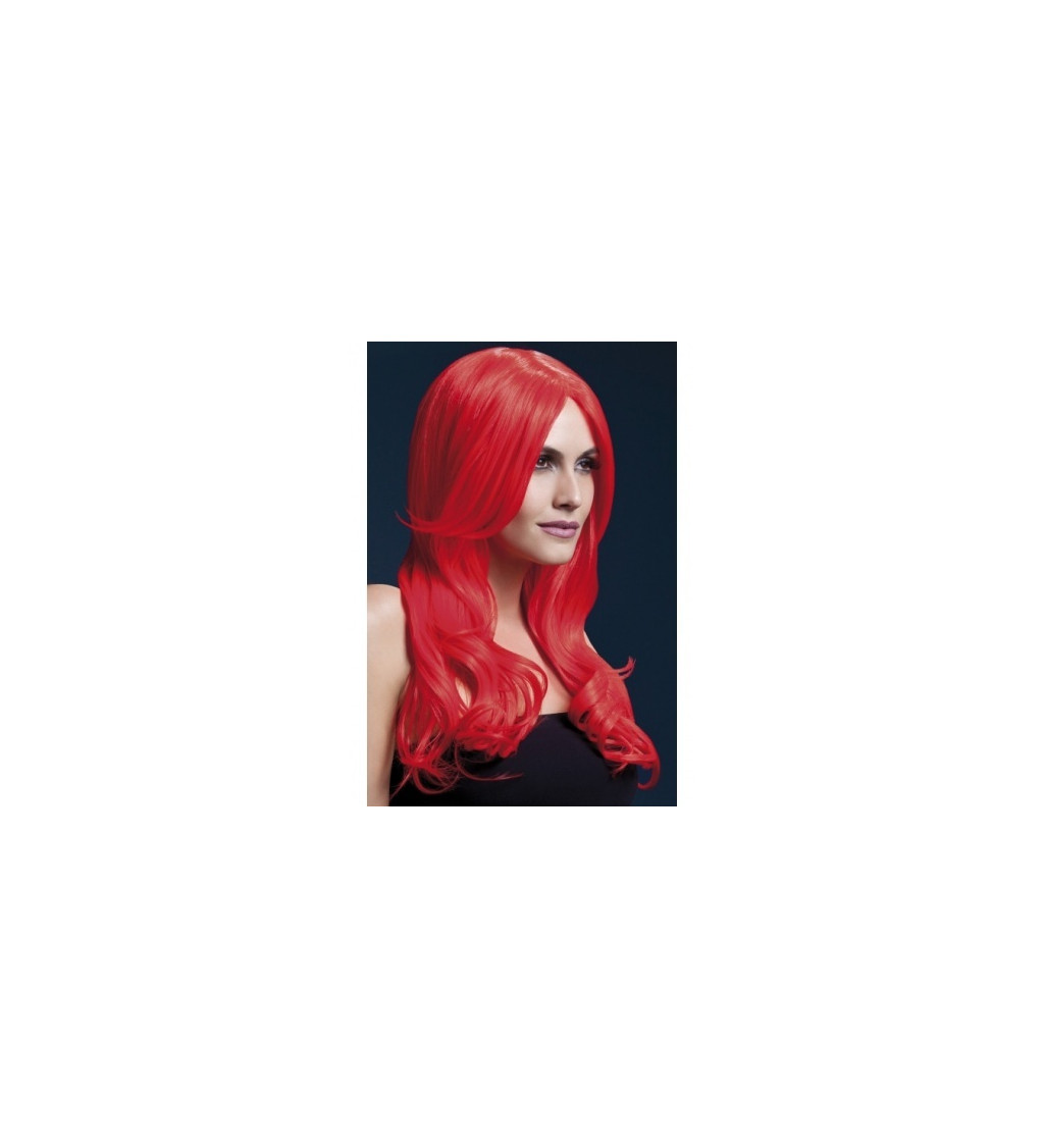Paruka Khloe deluxe - červená