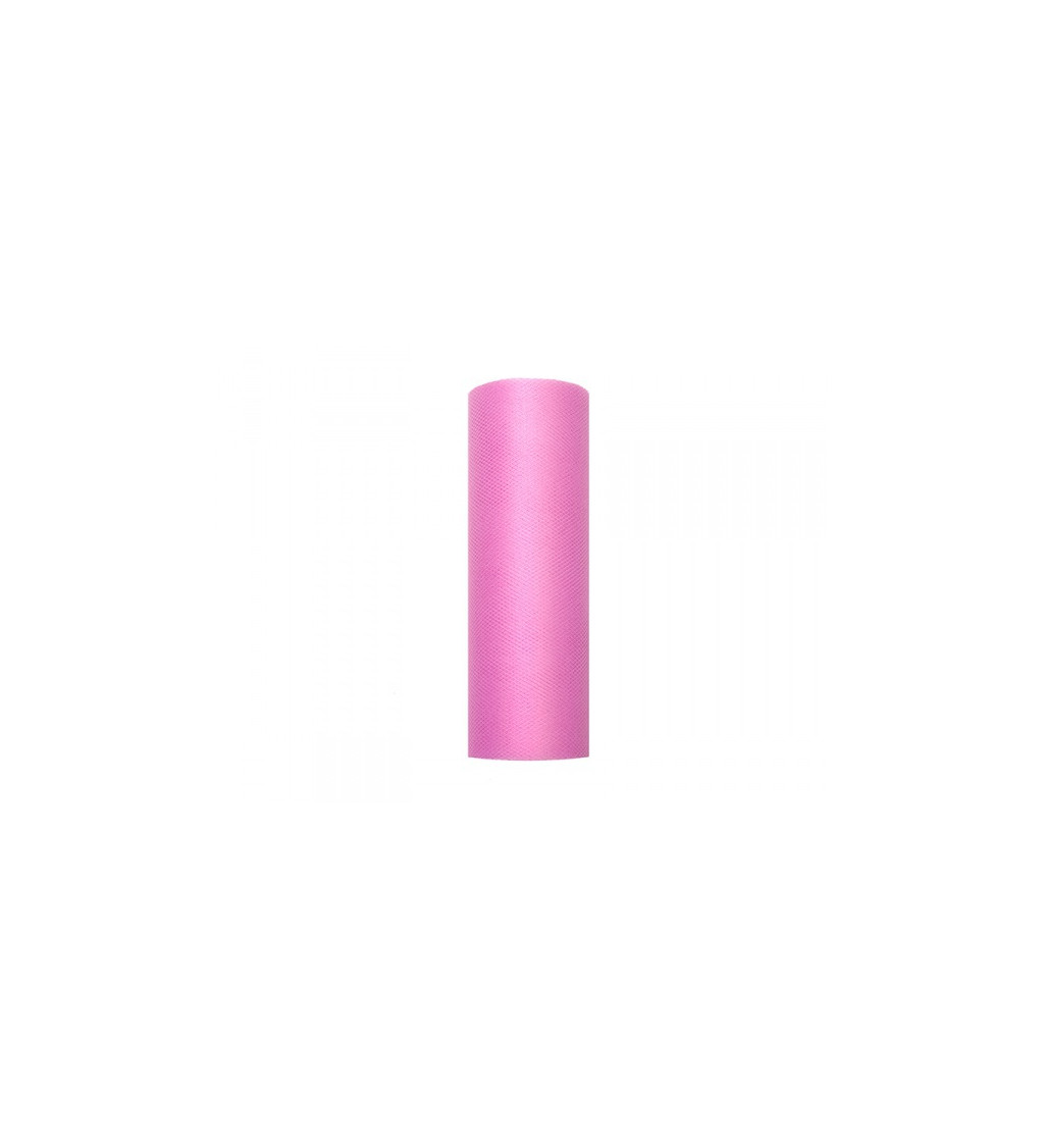 Dekorativní tyl - růžový (30cm)