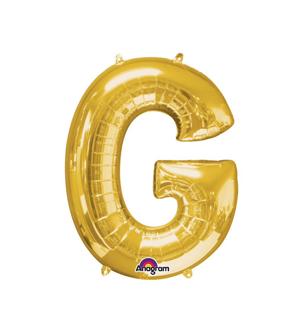 Balonek "G" - zlatý