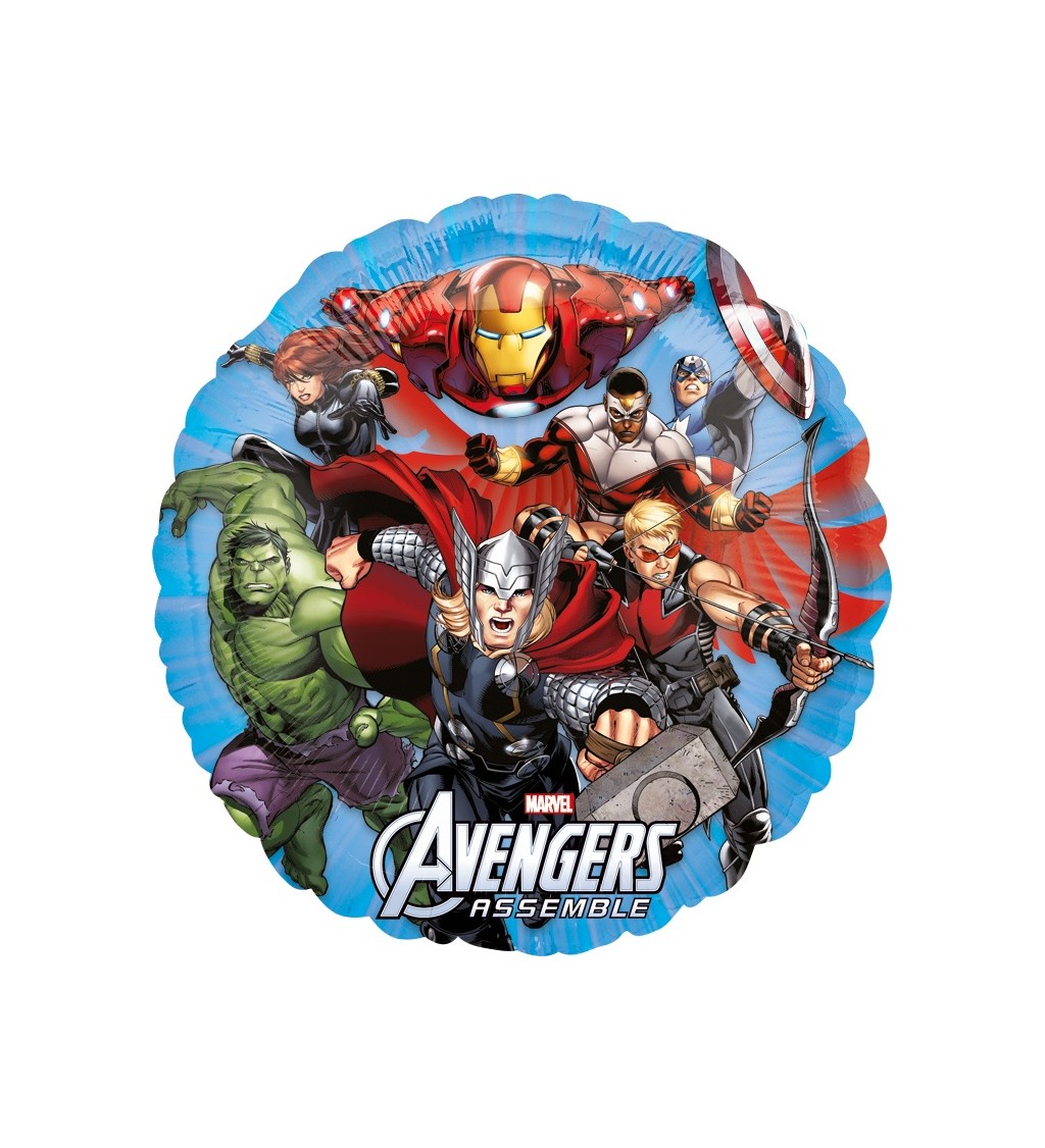 Balonek Avengers - velký kulatý