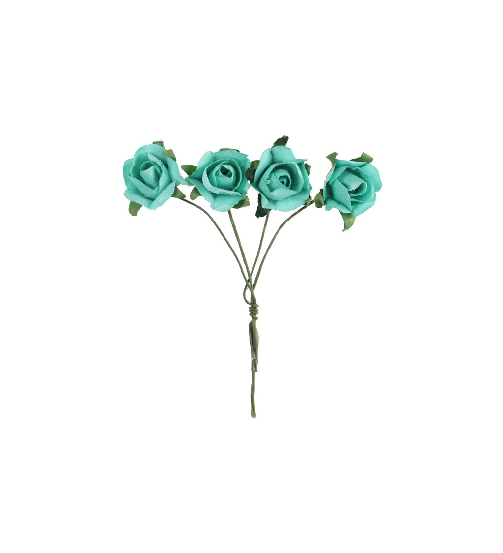Azurové dekorativní růže