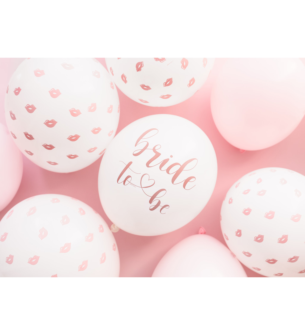 Sada růžových latexových balónků - Bride to be