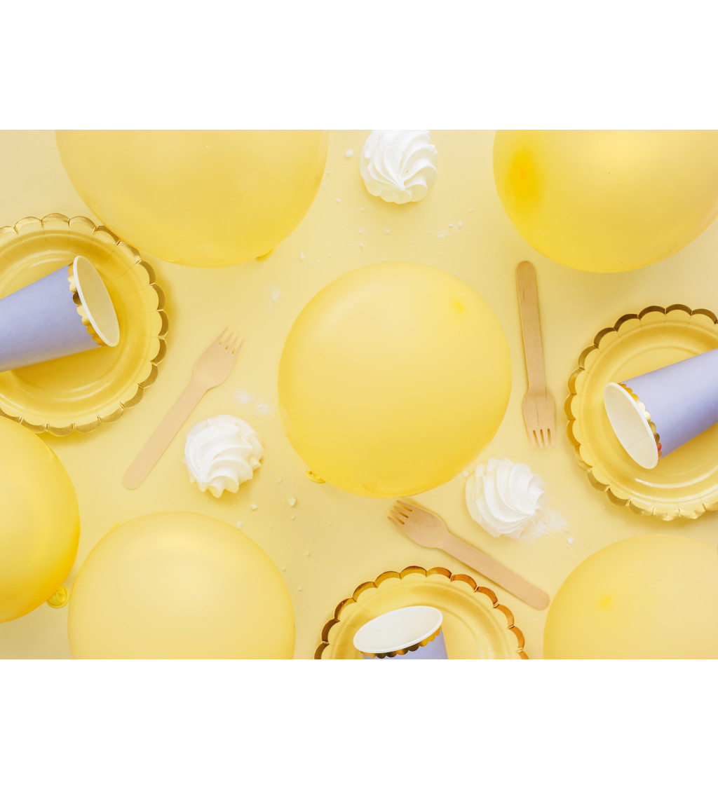 Eko balónky žluté pastelové