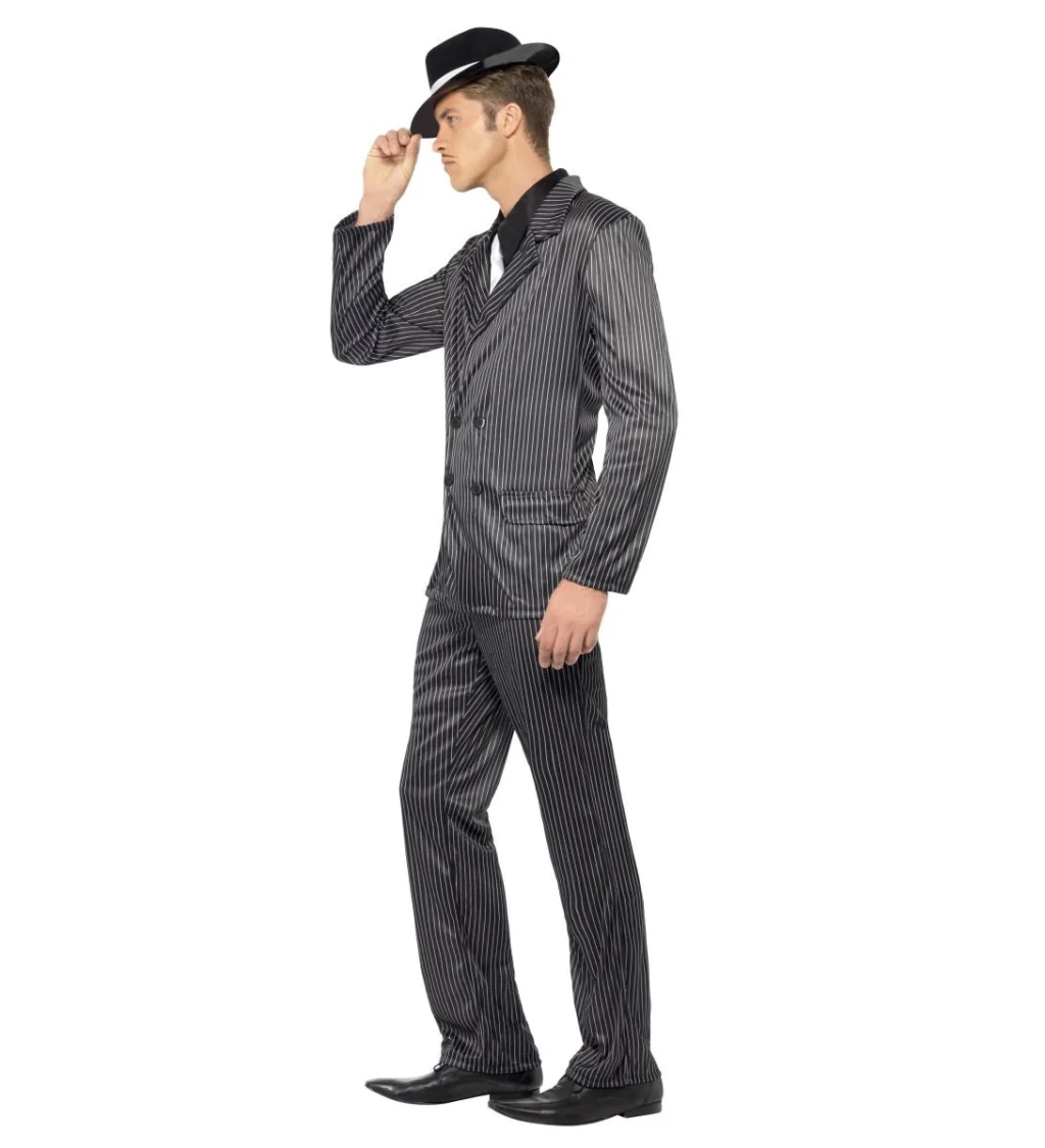 Kostým "Gangster - šedý oblek"