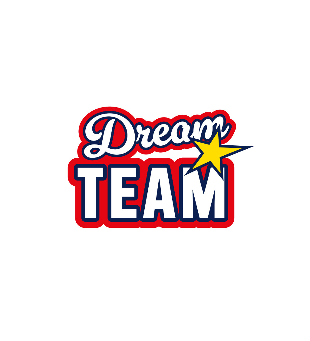 Pánské bílé triko -  Dream team
