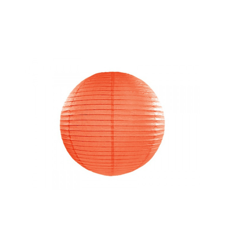 Papírový lampion II - oranžový 35 cm