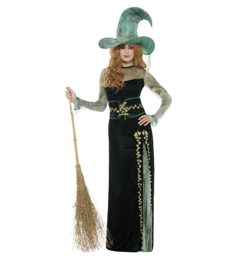 Kostým na karneval "Smaragdová čarodějnice"
