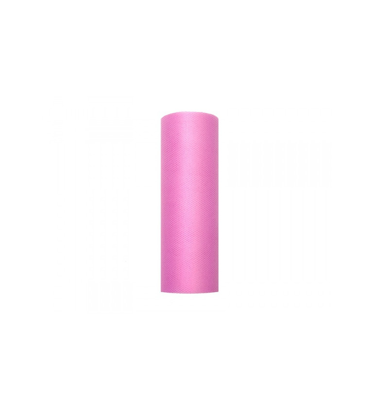 Dekorativní tyl - růžový (30cm)