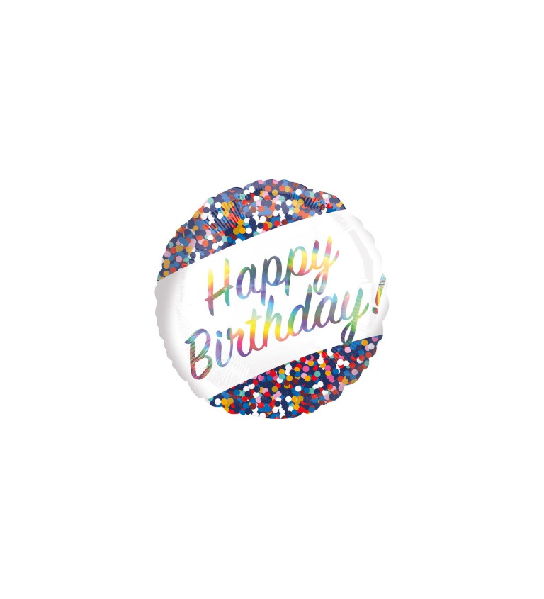 Barevný balónek - Happy birthday