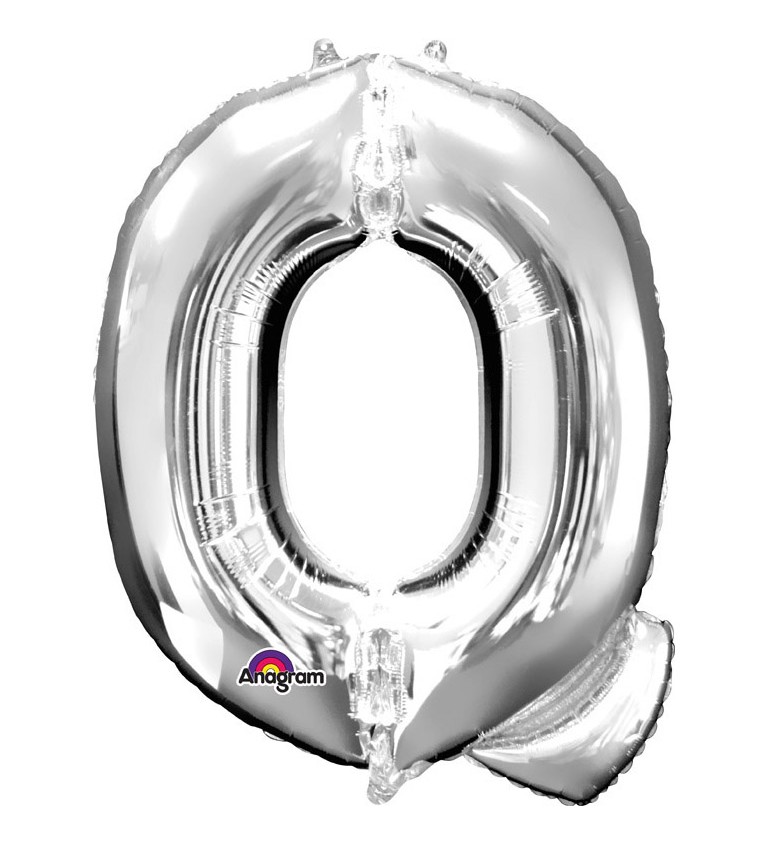 Balonek "Q" - stříbrný