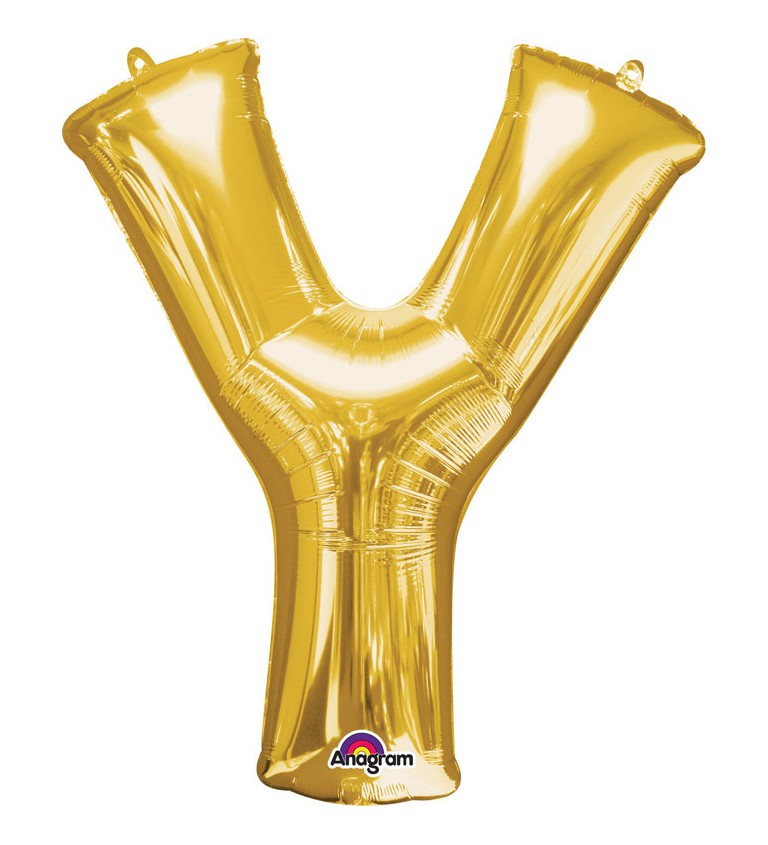 Balonek "Y" - zlatý