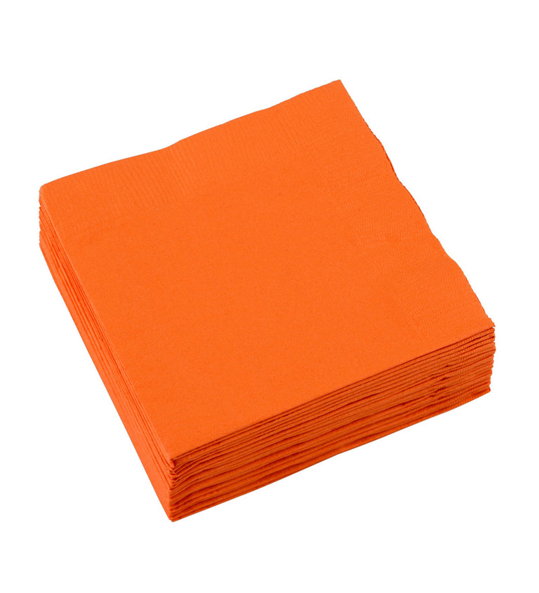 Ubrousky v oranžové barvě
