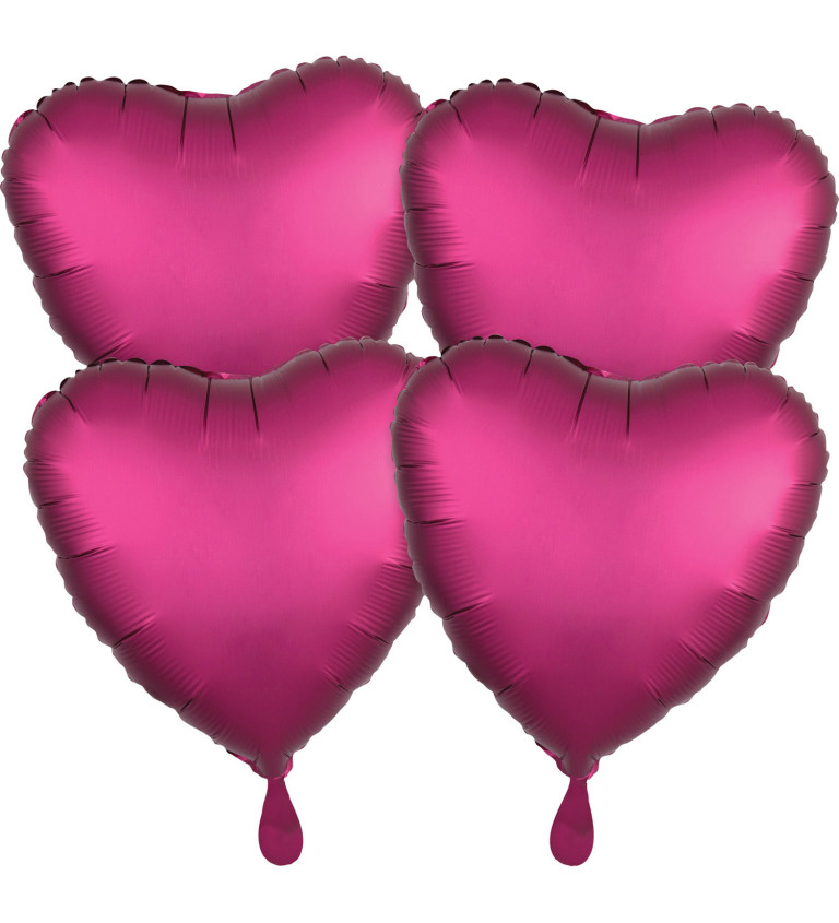 Balónky růžová srdce