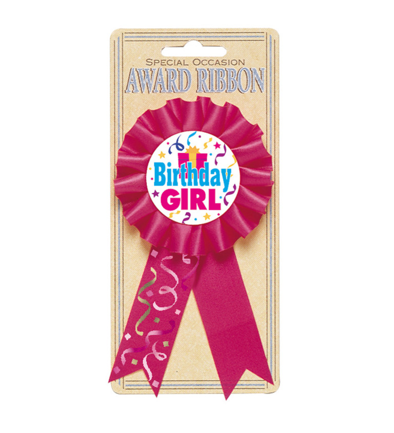Odznak/placka - birthday girl