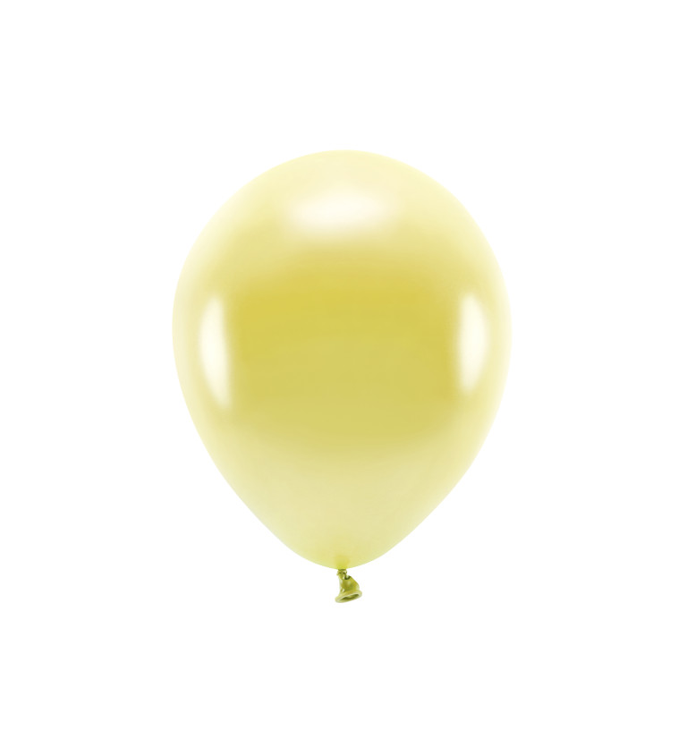 Eko balónky metalické - světle zlaté
