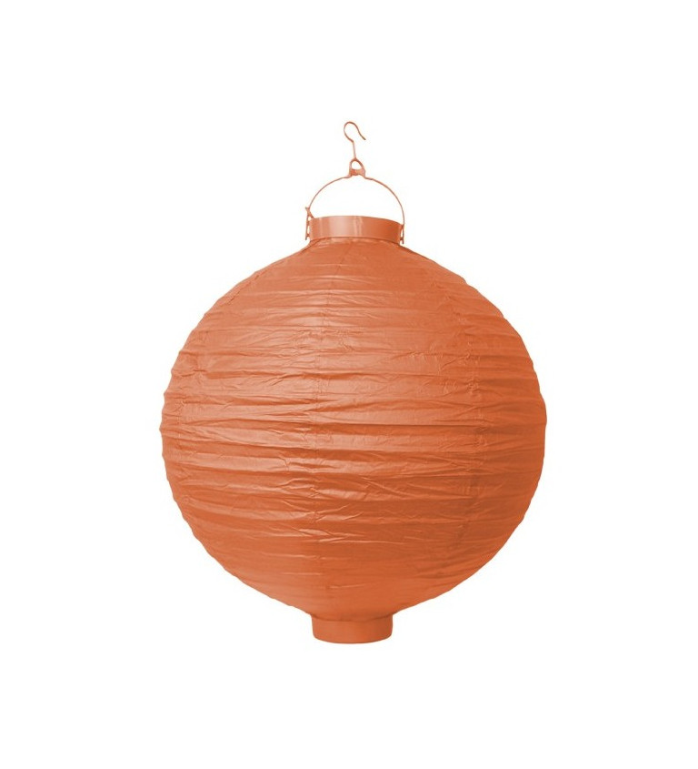 Papírový lampion - oranžový 30 cm