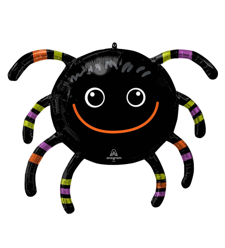 Fóliový balónek - usměvavý pavouk