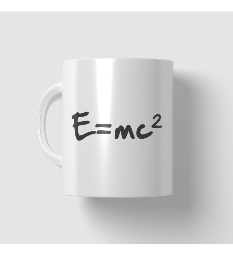 Hrnek s nápisem - E=mc2