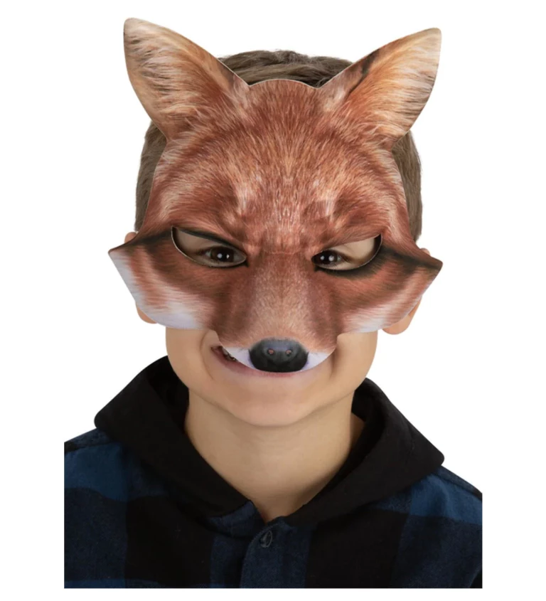 Dětská maska na obličej - liška