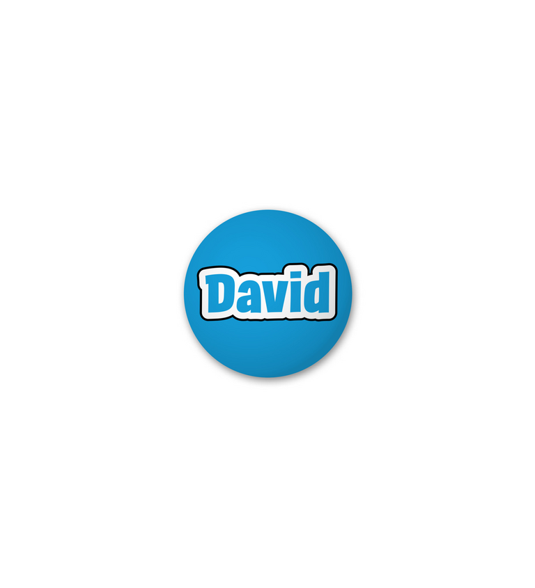 Placka modrá - David