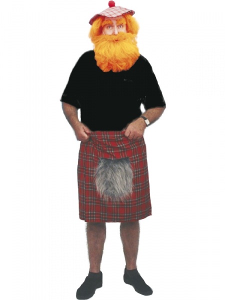 Skotská sukně s chlupy