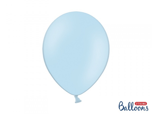 Balónek pastelový - světle modrý - 10 ks