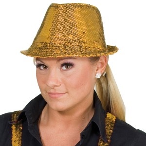 Disco klobouček deluxe - Zlatý