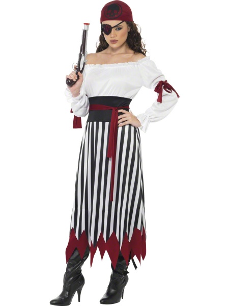 Kostým "Pirátka s pruhovanou sukní"