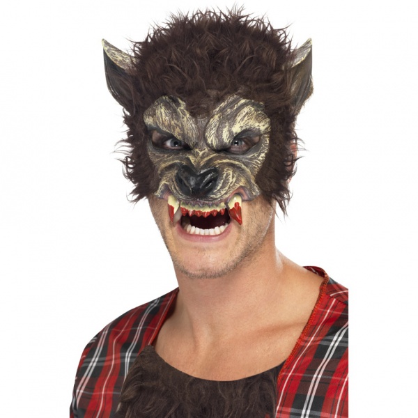 Maska Vlkodlak - na půl obličeje
