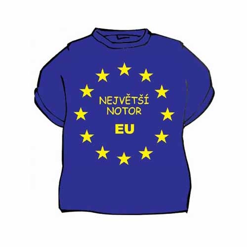 Tričko s vtipným potiskem NEJVĚTŠÍ NOTOR EU