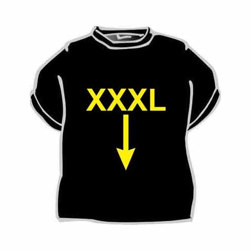 Tričko s vtipným potiskem XXXL