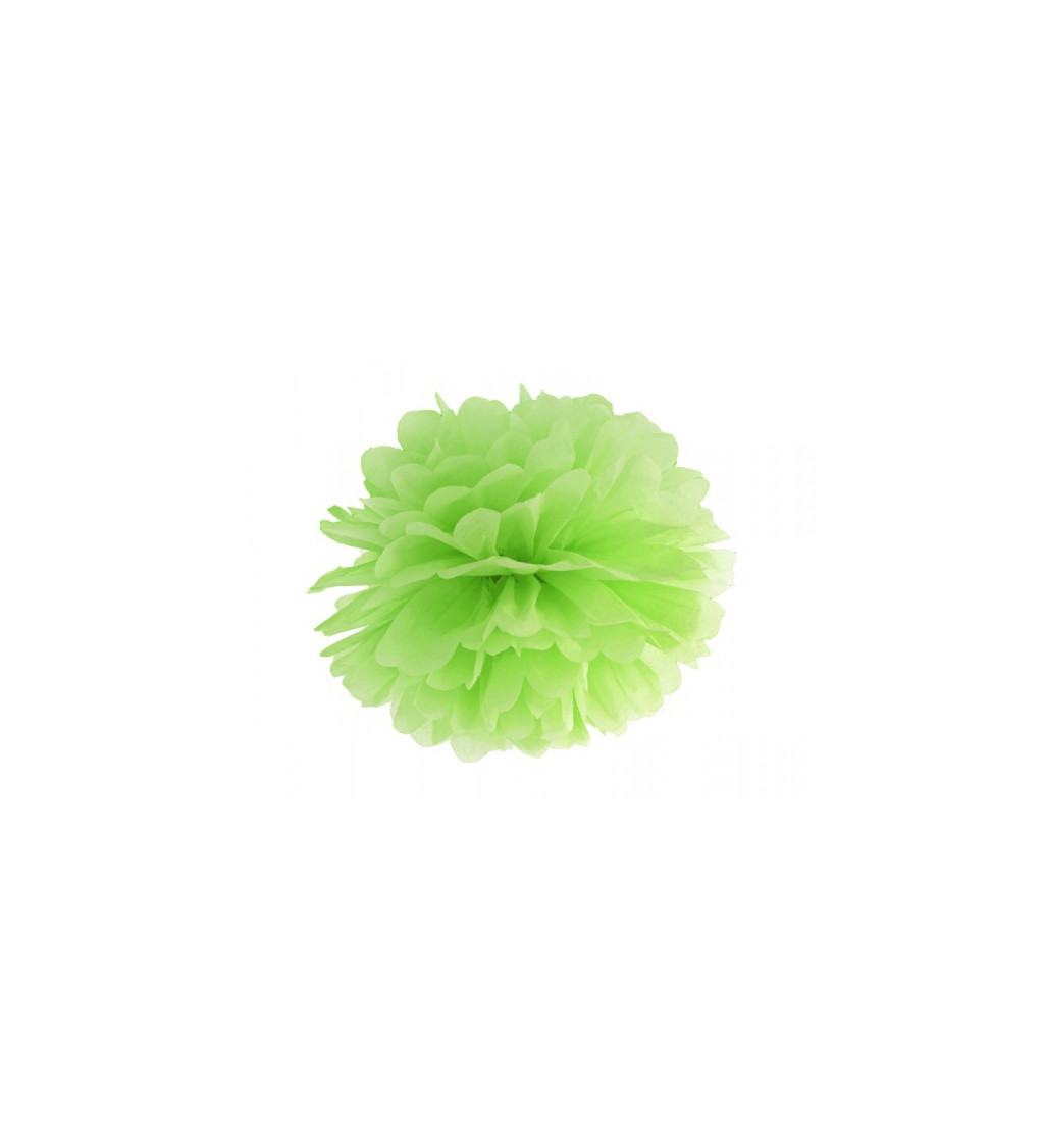 Hedvábná koule větší - zelená