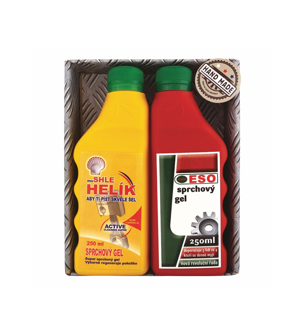 Sada Sprchové gely - motorové oleje