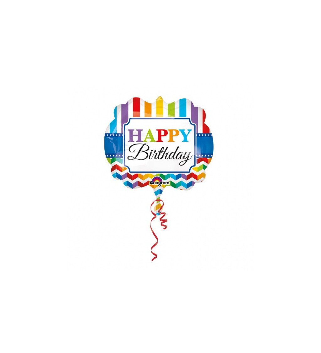 Foliový balónek - Happy Birthday