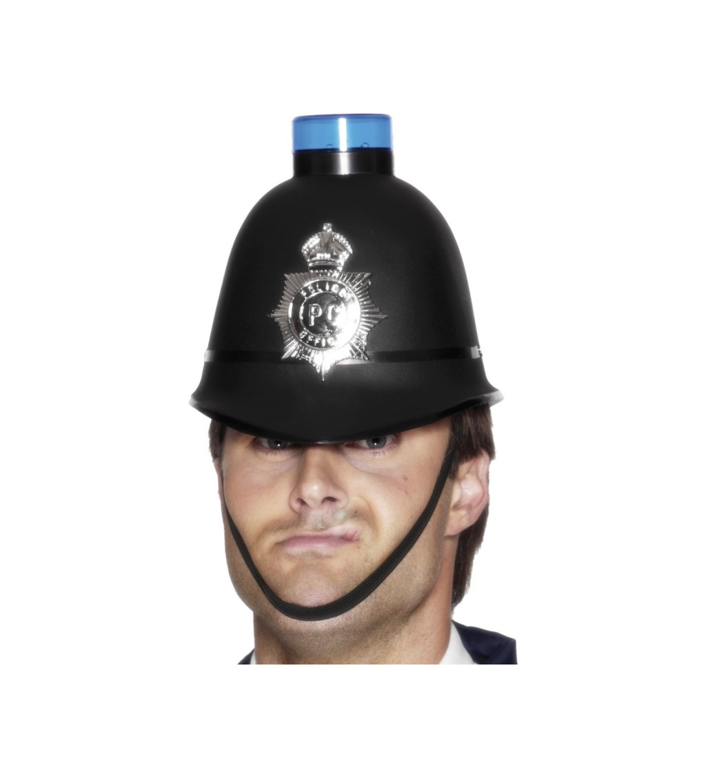 Policejní čepice s majáčkem