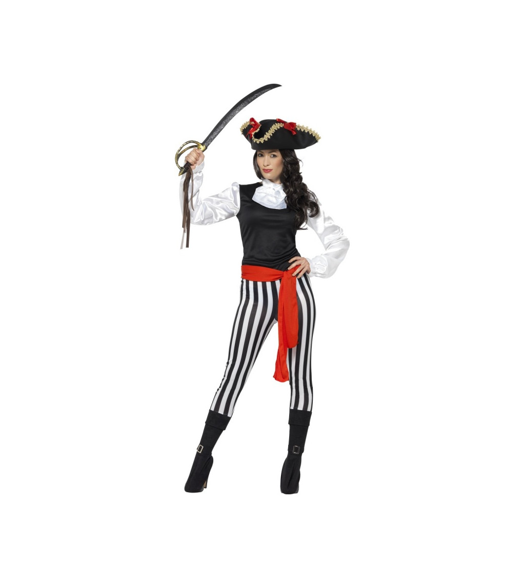 Kostým "Pirátka s pruhovanýma legínama II"