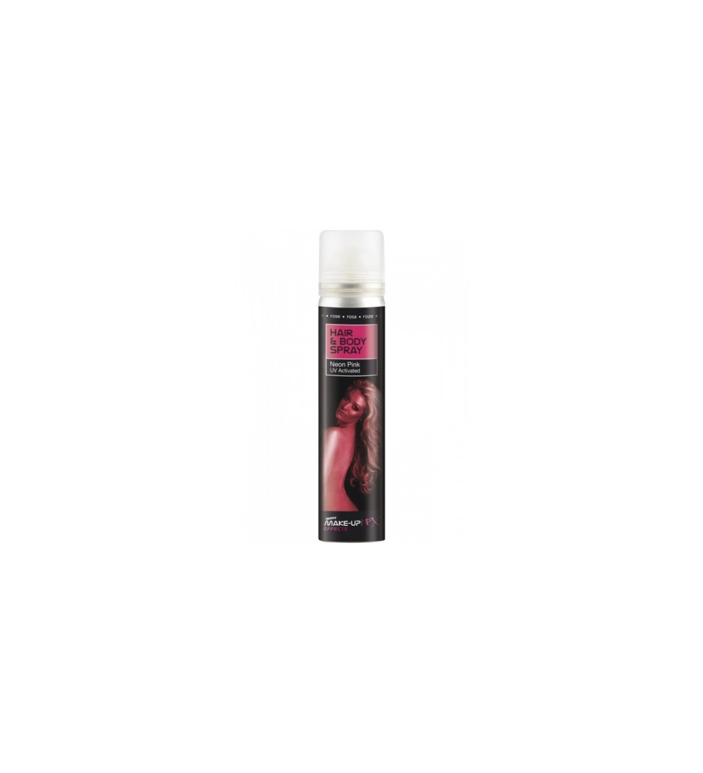 Barevný UV sprej - růžový