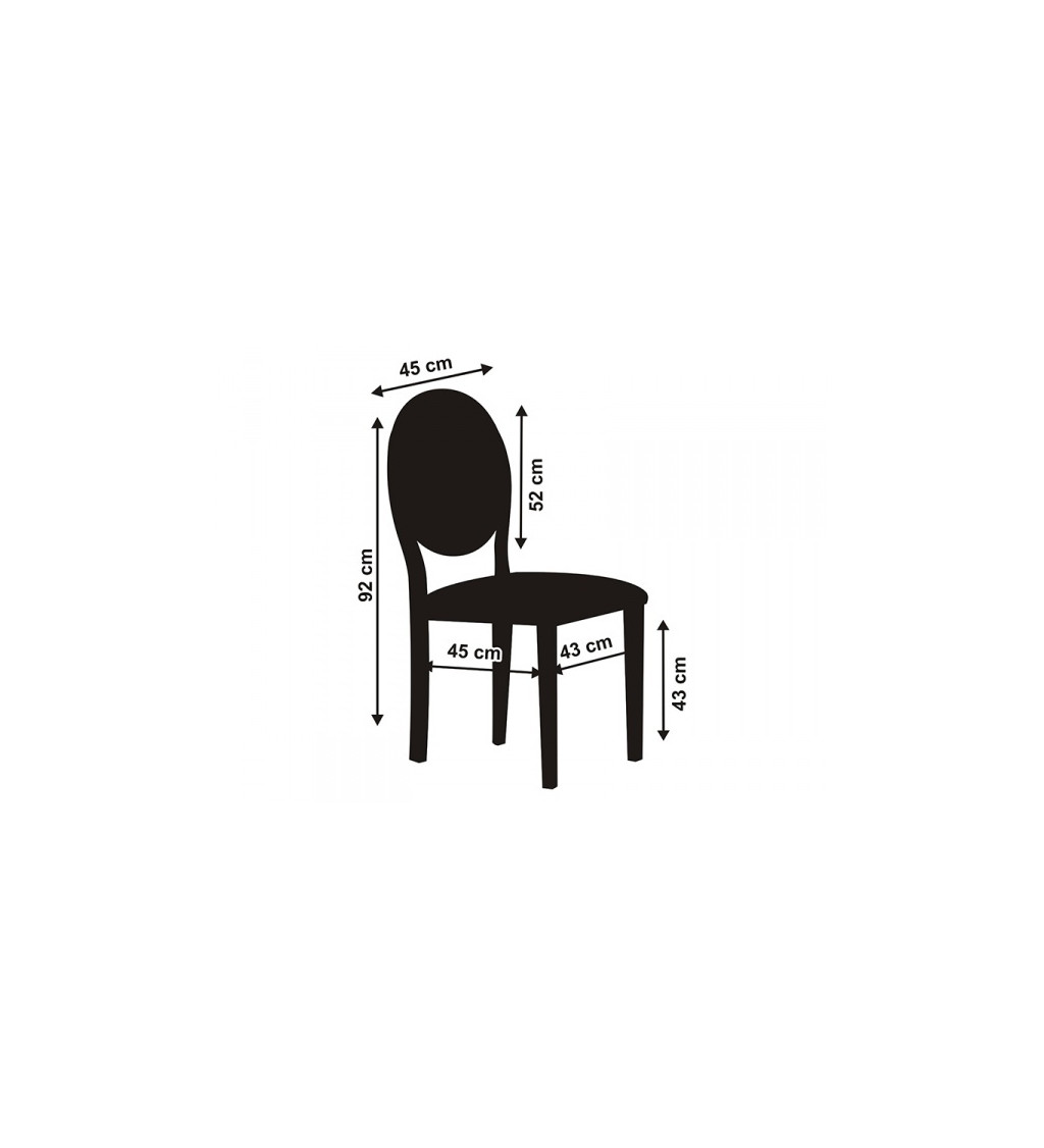 Potah na židli II - bílý