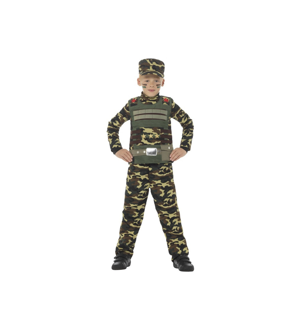 Dětský kostým "Voják s vestou"