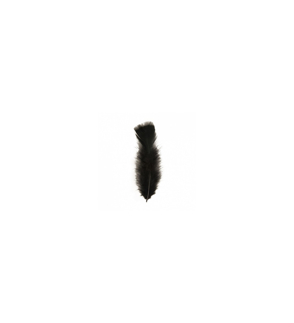 Peříčko, 10 cm - černé