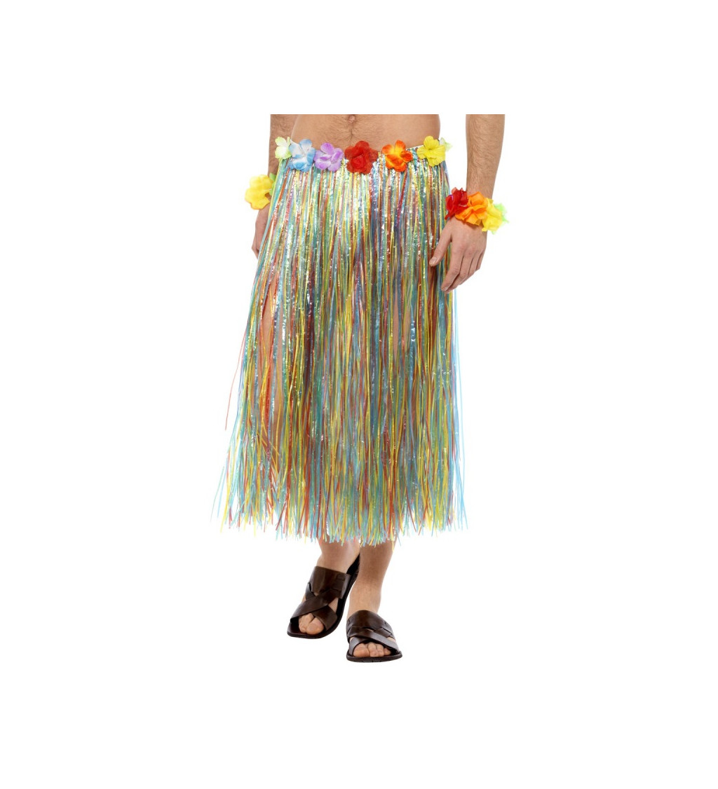 Havajská Hula sukně - multicolor