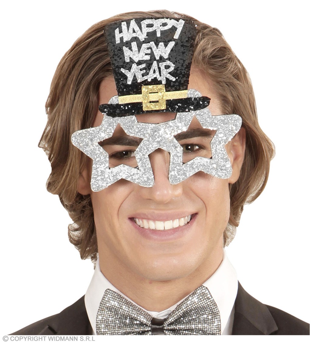 Brýle Nový rok - stříbrné