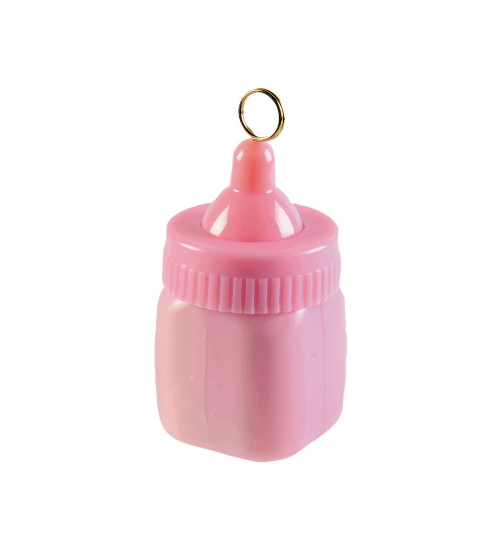 Těžítko na balonky - růžová lahvička