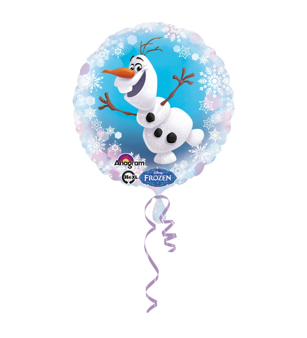 Balonek Olaf - Frozen - kulatý