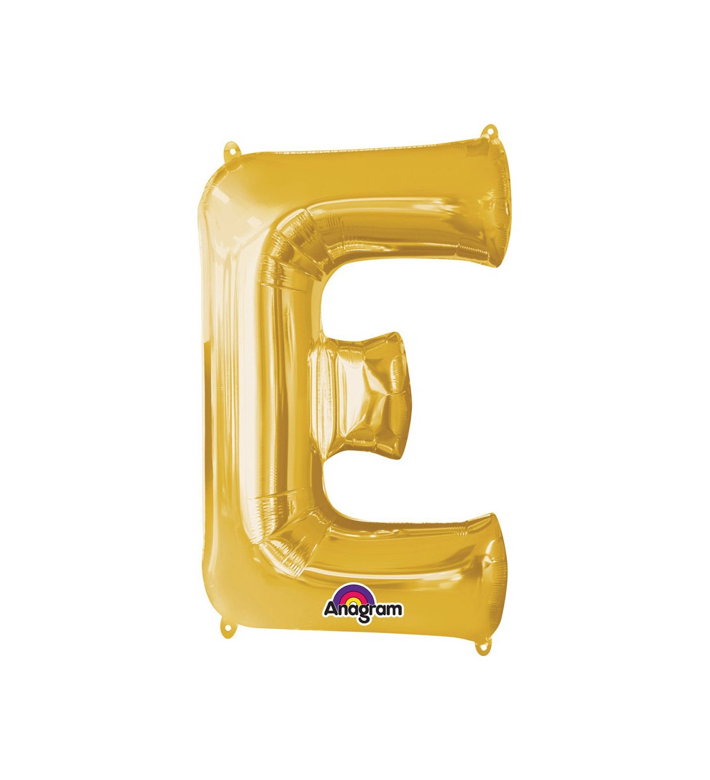 Balonek "E" - zlatý