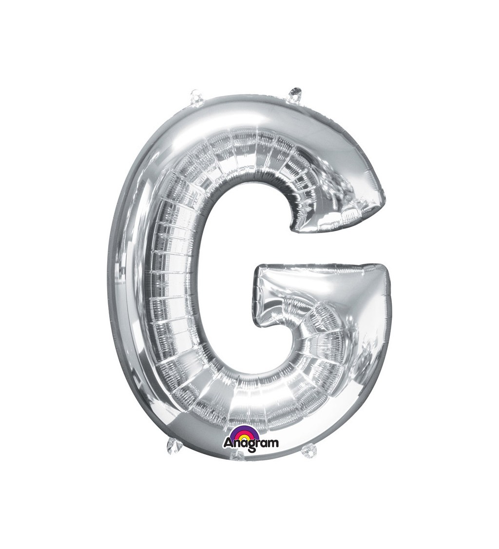 Balonek "G" - stříbrný