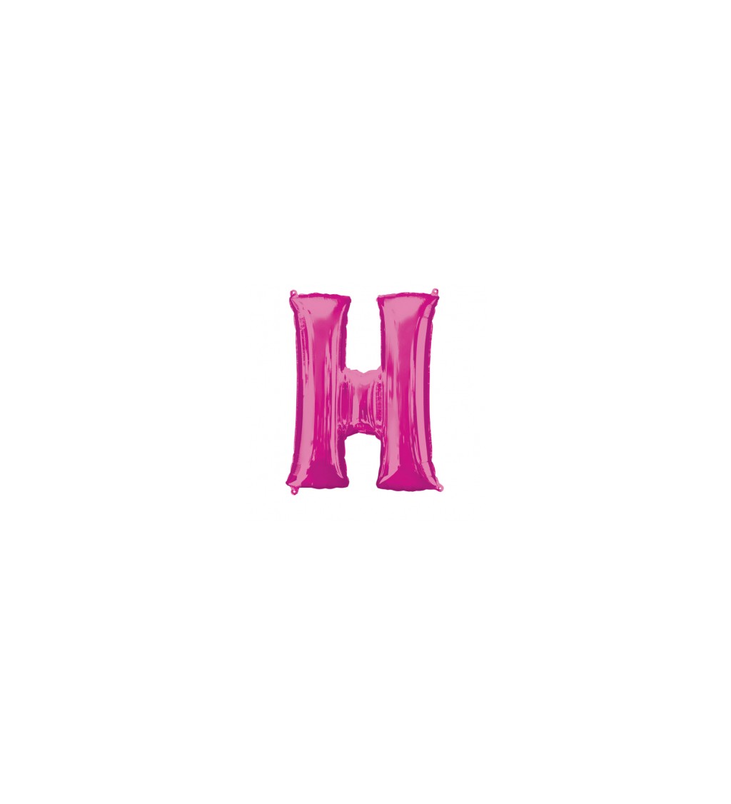 Balonek "H" - růžový