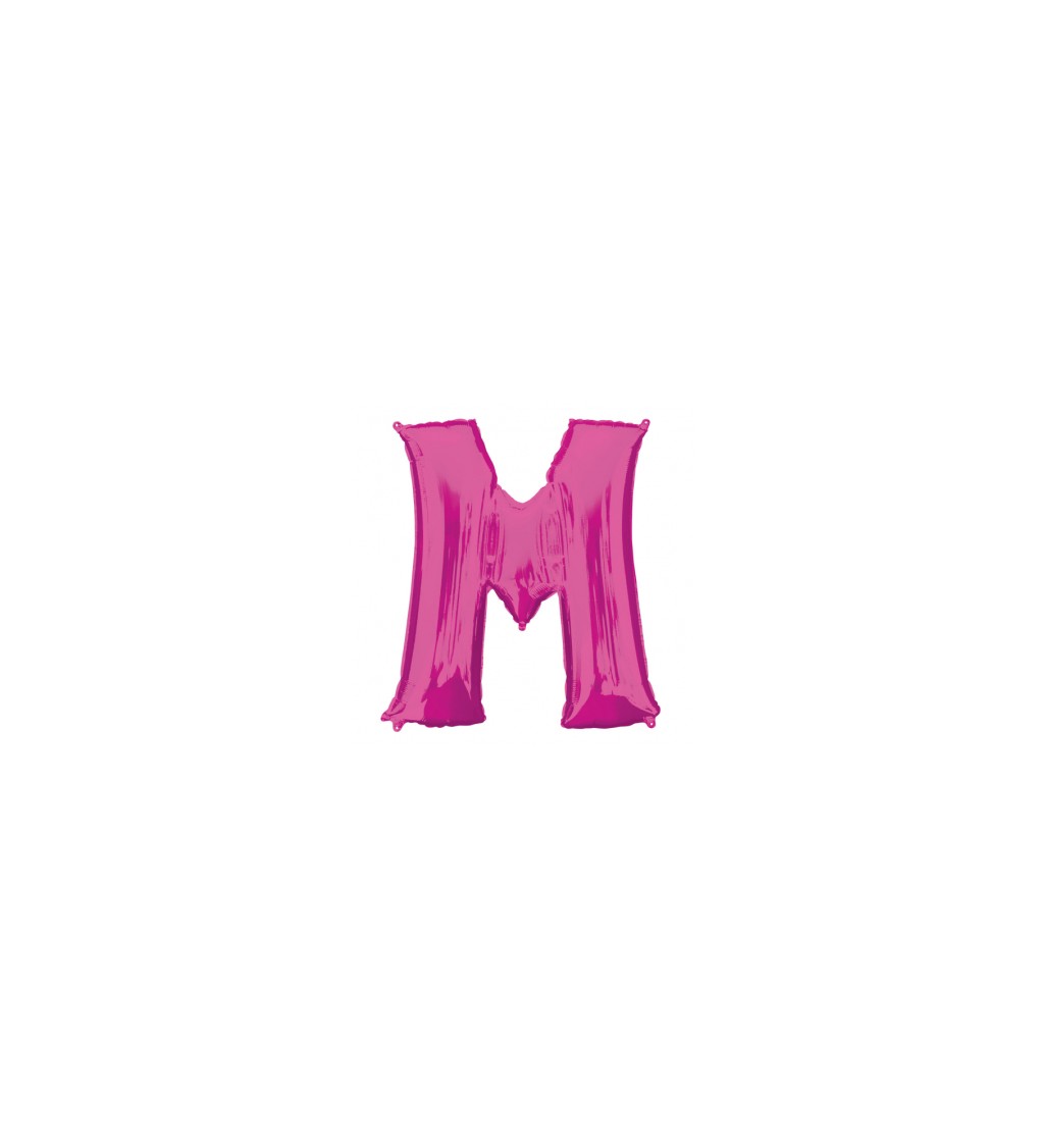 Balonek "M" - růžový