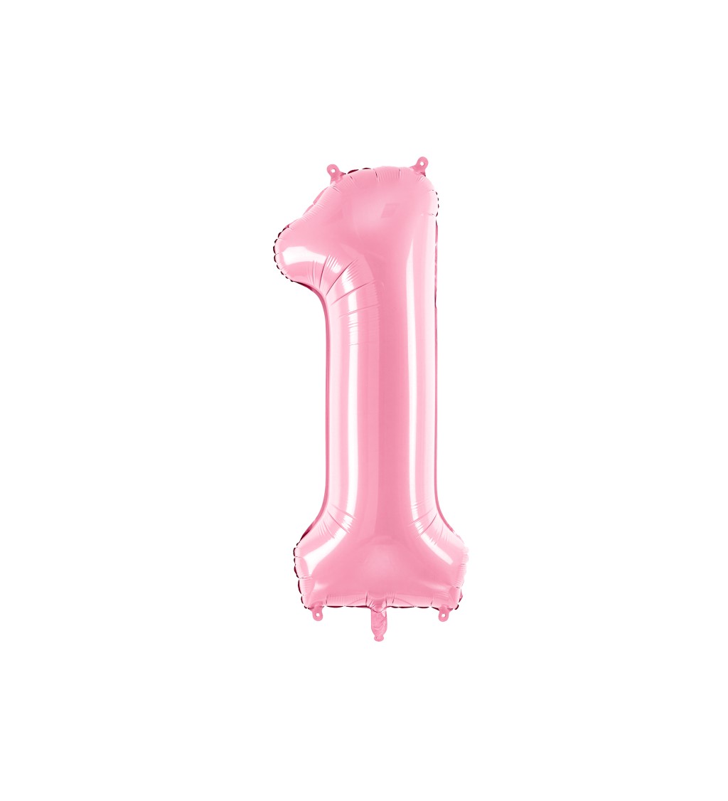 Růžový fóliový balónek 1