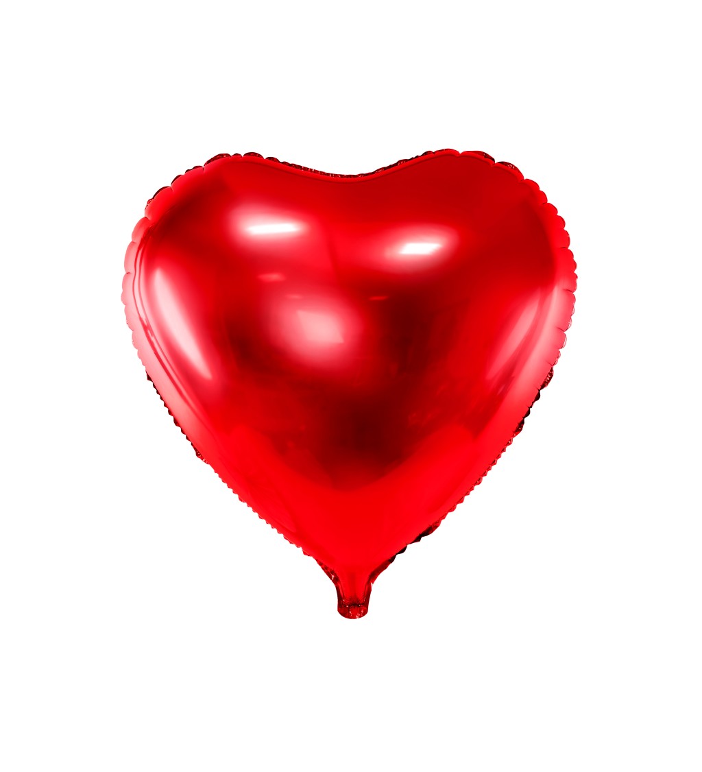 Fóliový balónek Červené srdce
